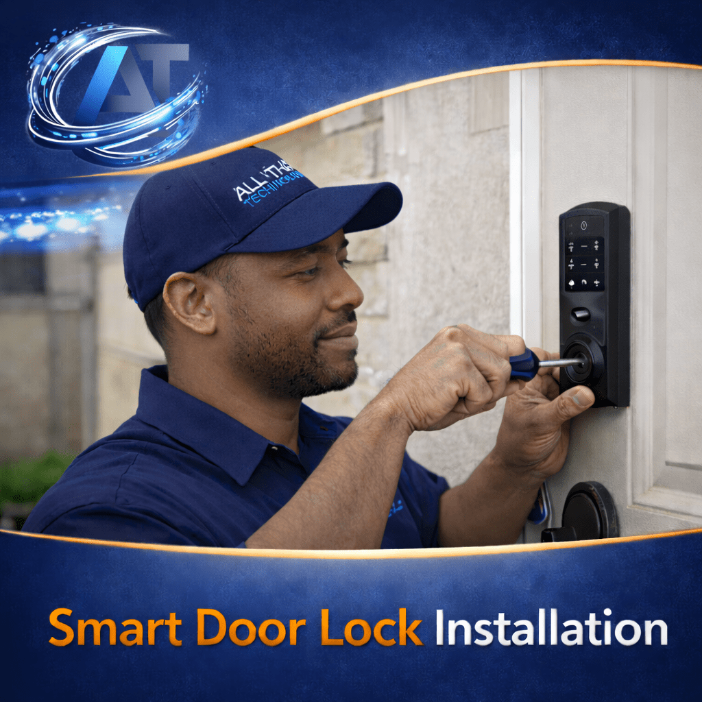Professional Smart Door Lock & Keypad Installation - All That Technology