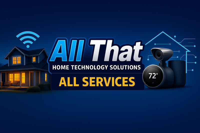 Smart home automation, expert TV mounting, and professional home networking — All That Technology delivers clean installs, secure setups, and seamless connectivity for every room. Trusted local service in Royse City.