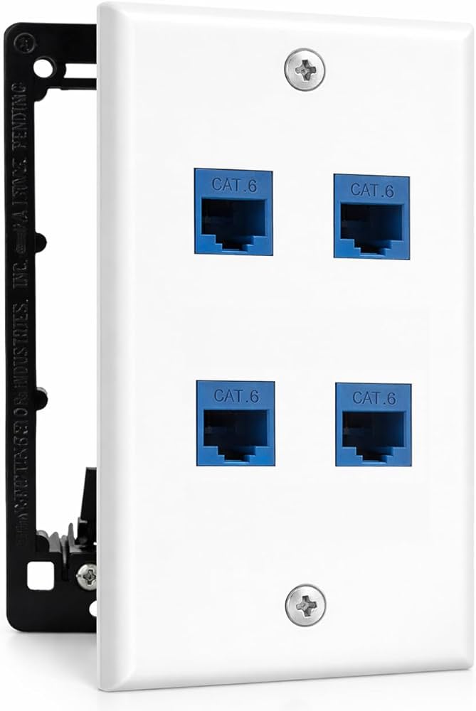 Ethernet Wall Jack & Hidden Cable Run - All That Home Technology Solutions