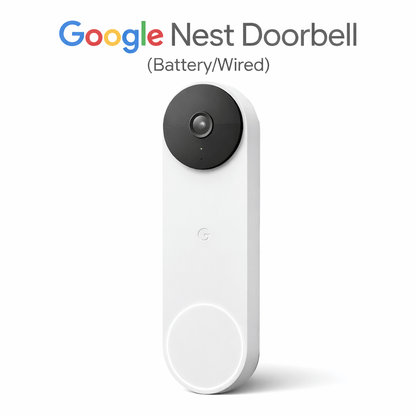 Google Nest Doorbell (Battery/Wired) - Snow - All That Home Technology Solutions