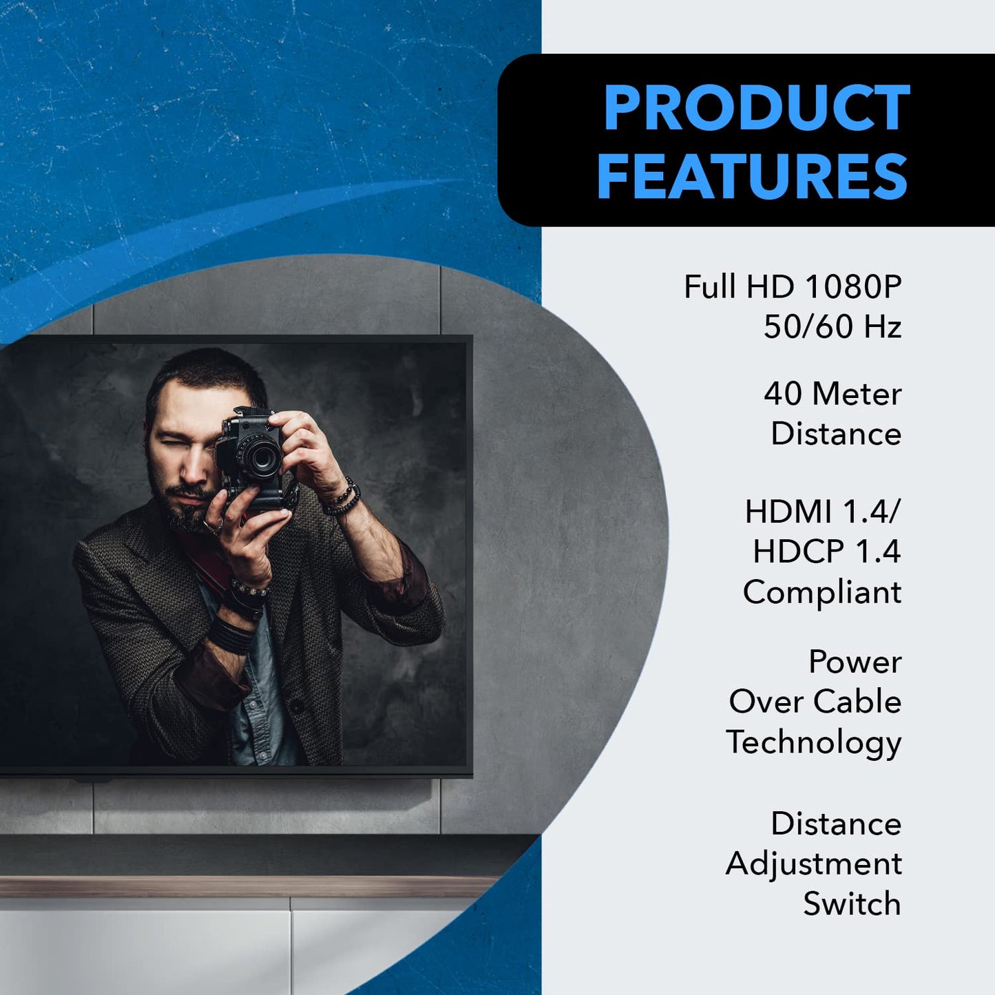 Long-Range HDMI Extender Kit with Power Over Cable Technology - All That Technology - 4