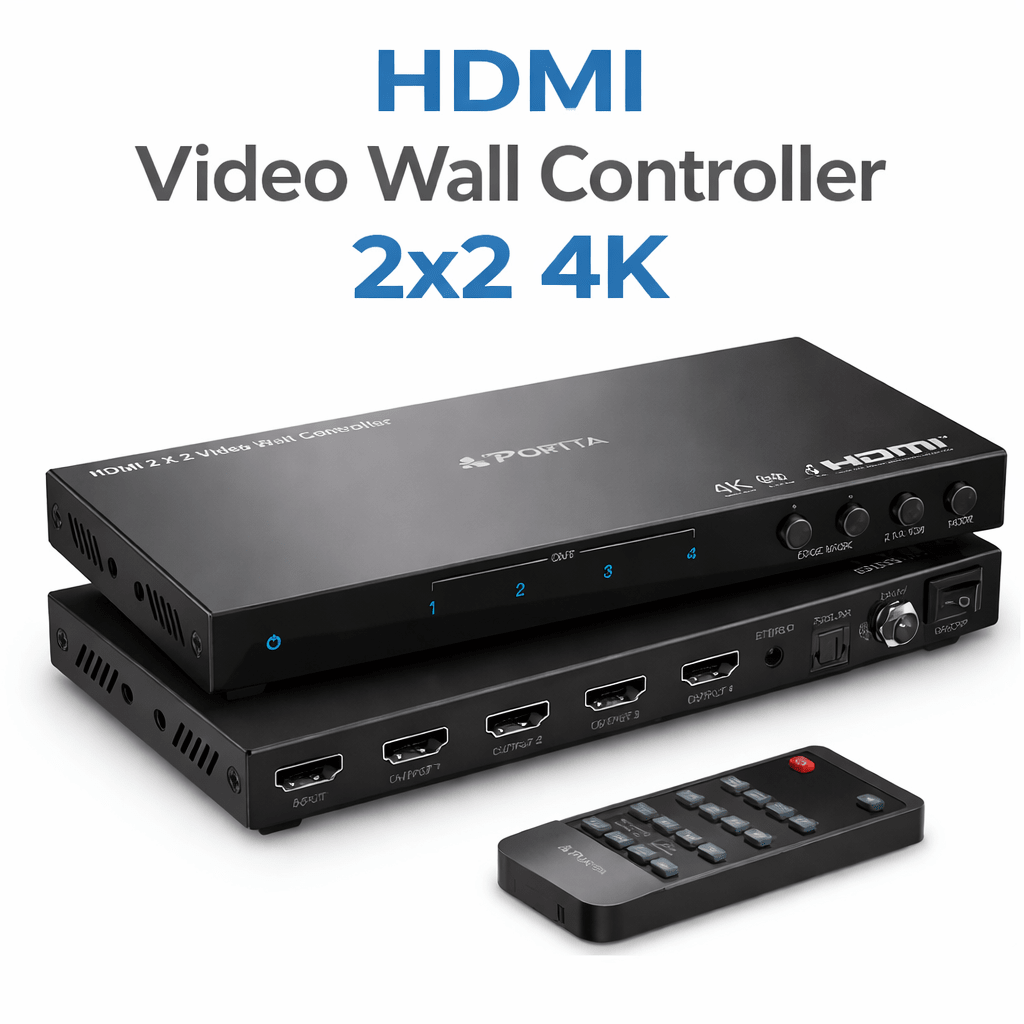 HDMI Video Wall Controller 2x2 4K, Video Wall Processor - All That Home Technology Solutions