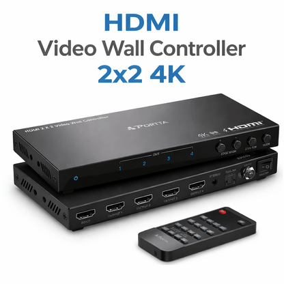 HDMI Video Wall Controller 2x2 4K, Video Wall Processor - All That Home Technology Solutions