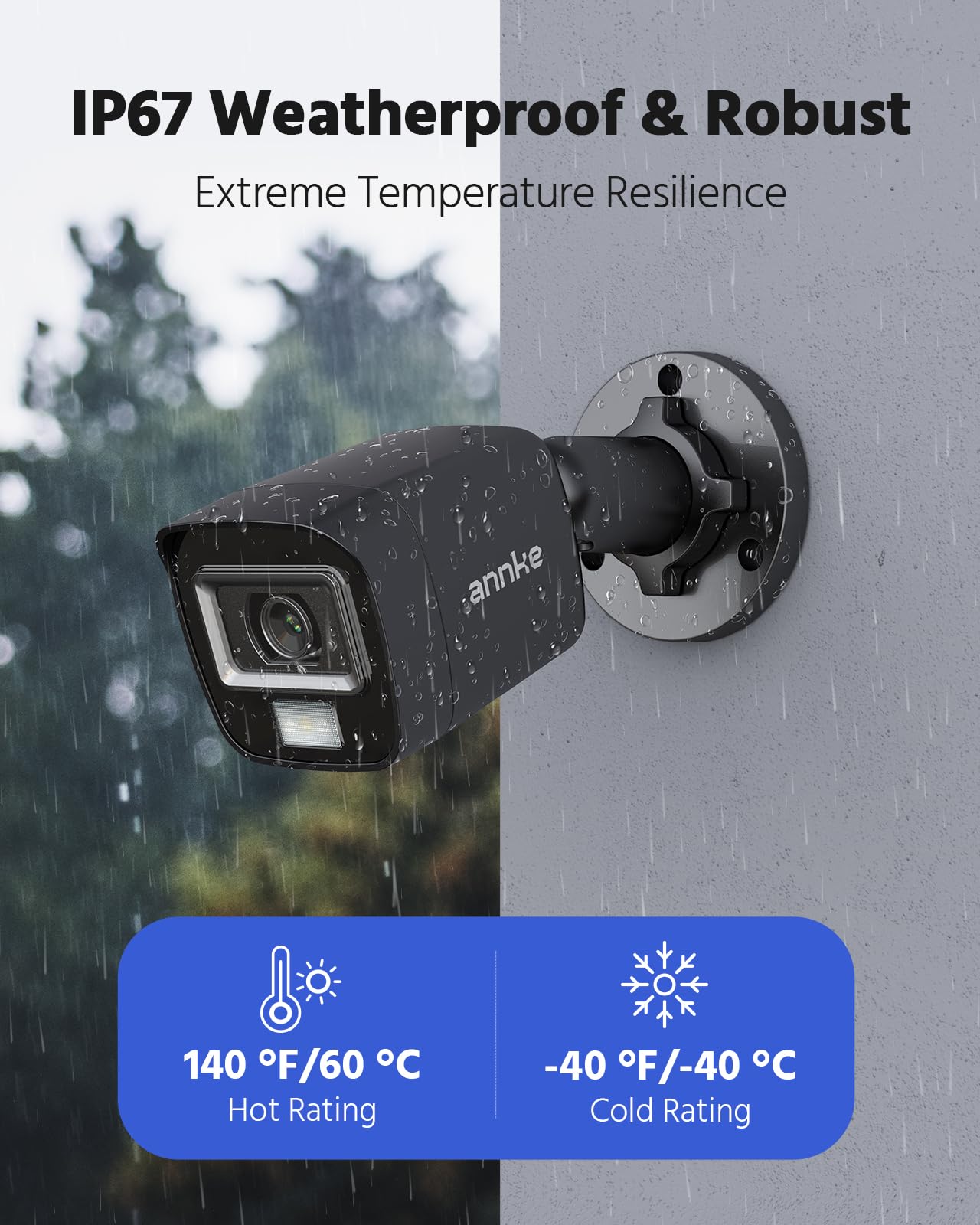 Weatherproof outdoor security camera mounted securely as part of a whole-home CCTV installation service.