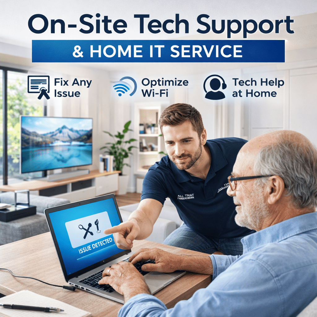 On - Site Tech Support & Home IT Services | ALL That Technology. - All That Home Technology Solutions