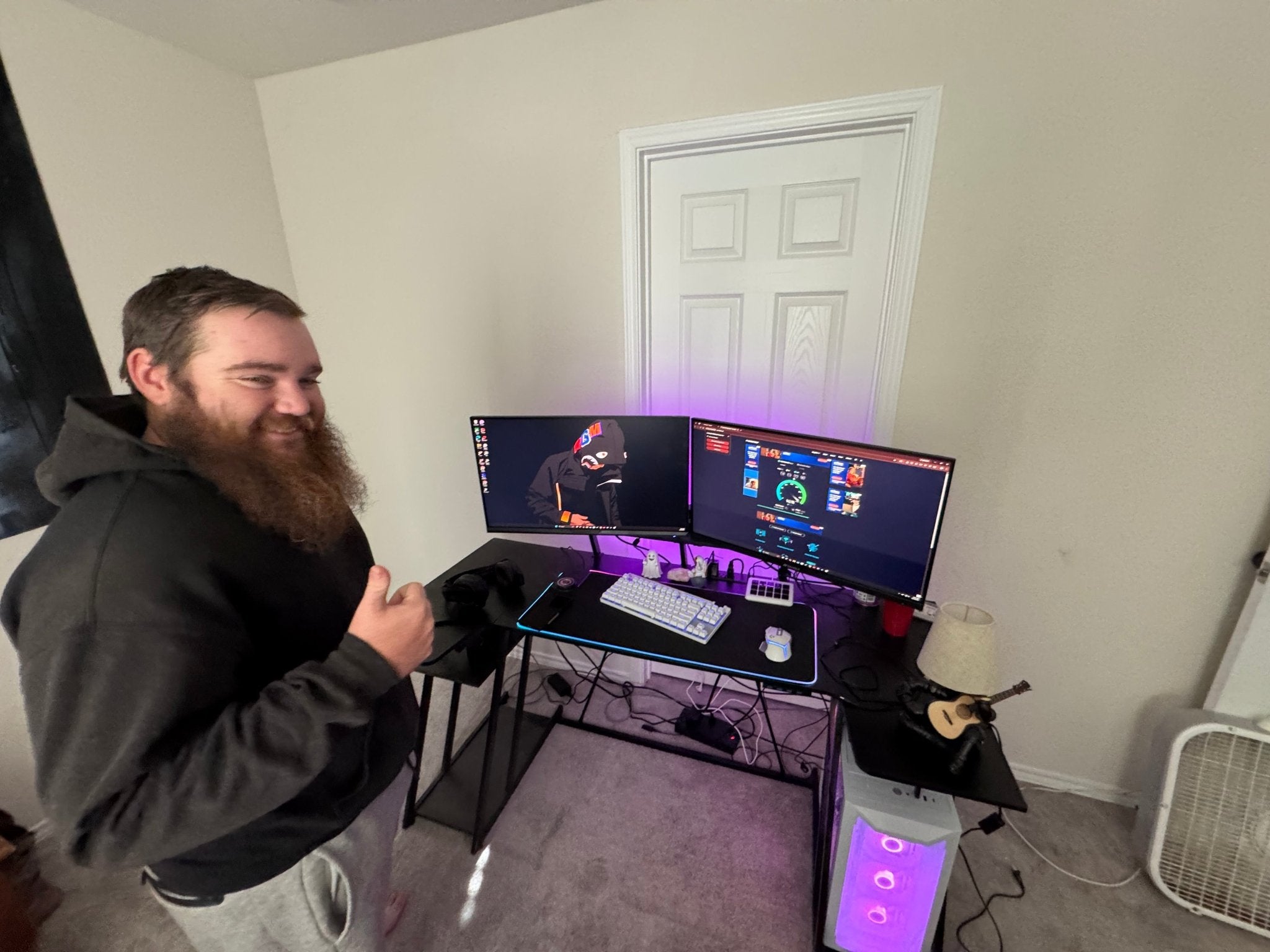 Home tech banner with smart devices emphasizing TV mounting, Wi-Fi upgrades, and automation support.