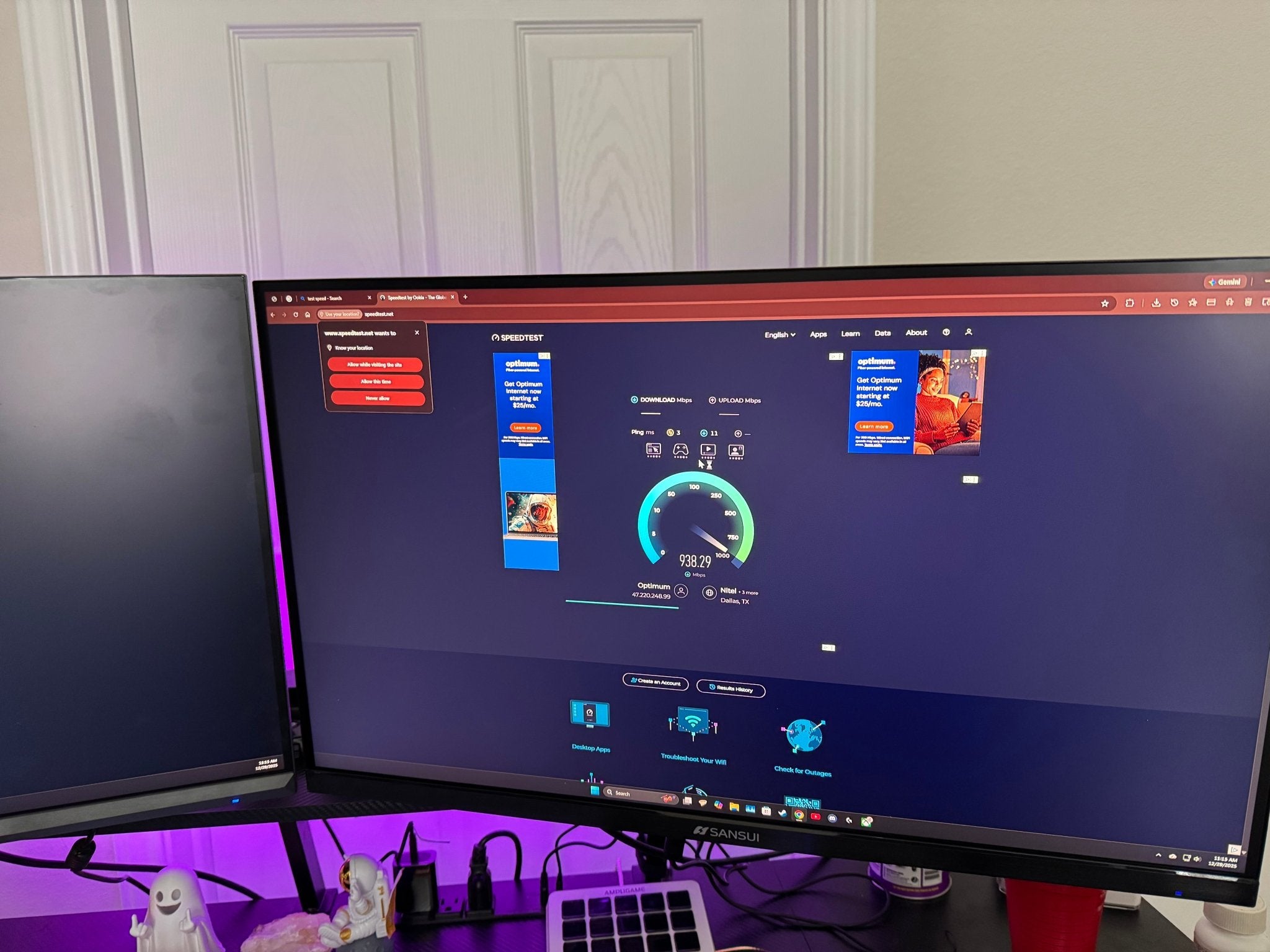 Close-up of a professionally installed Cat6 Ethernet Wall Jack providing a stable, hardwired internet connection.