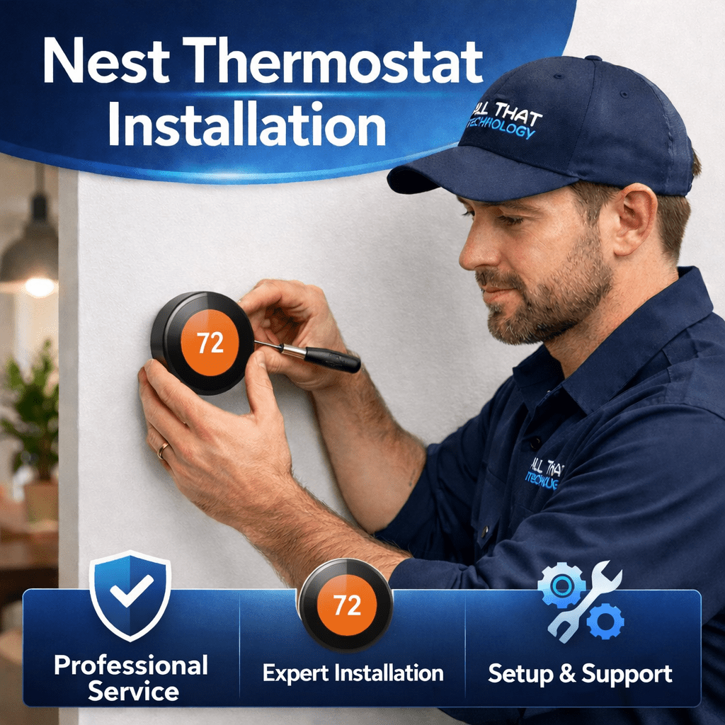 Smart Home Nest Thermostat Installation - All That Home Technology Solutions