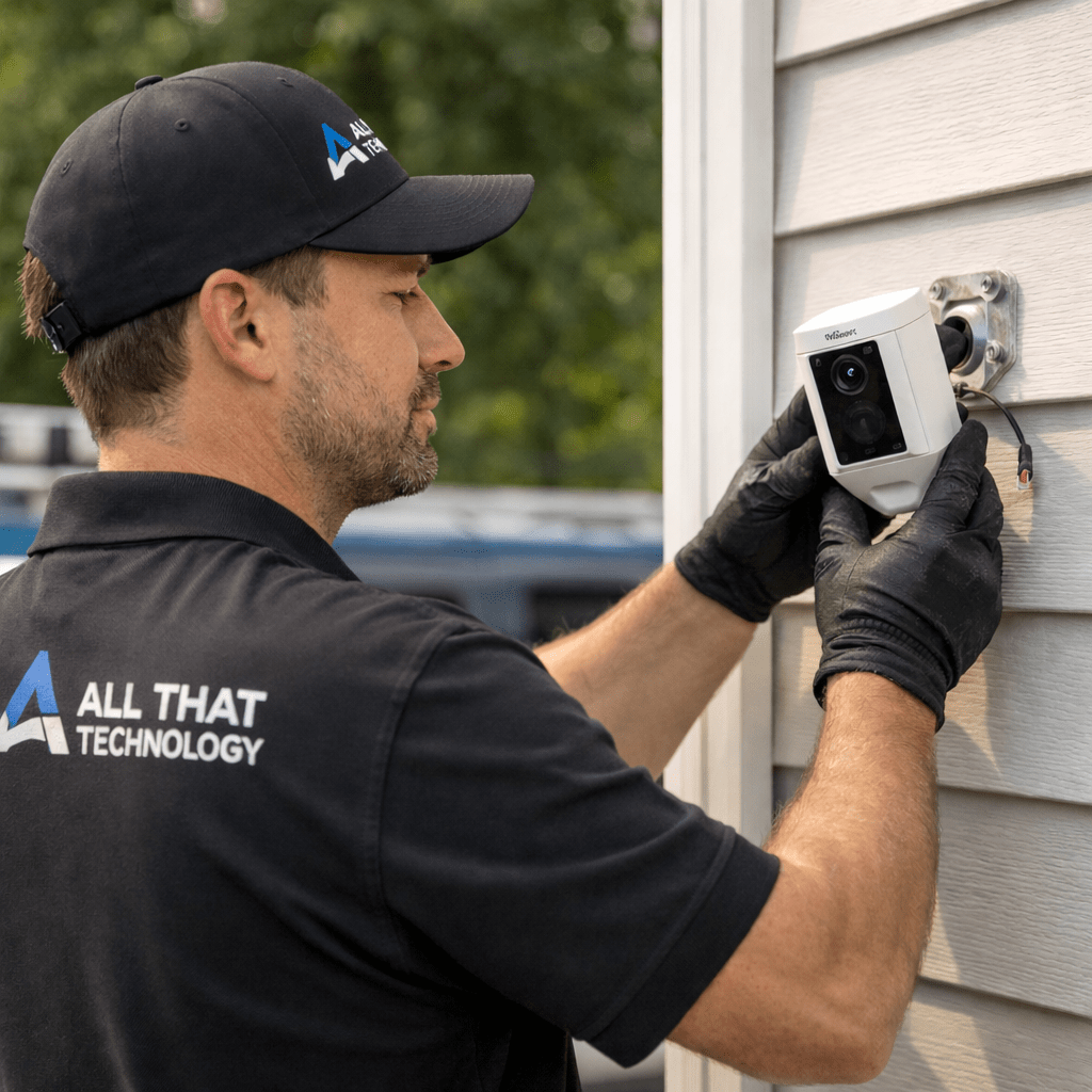 Wired Camera Installation & Setup - All That Technology