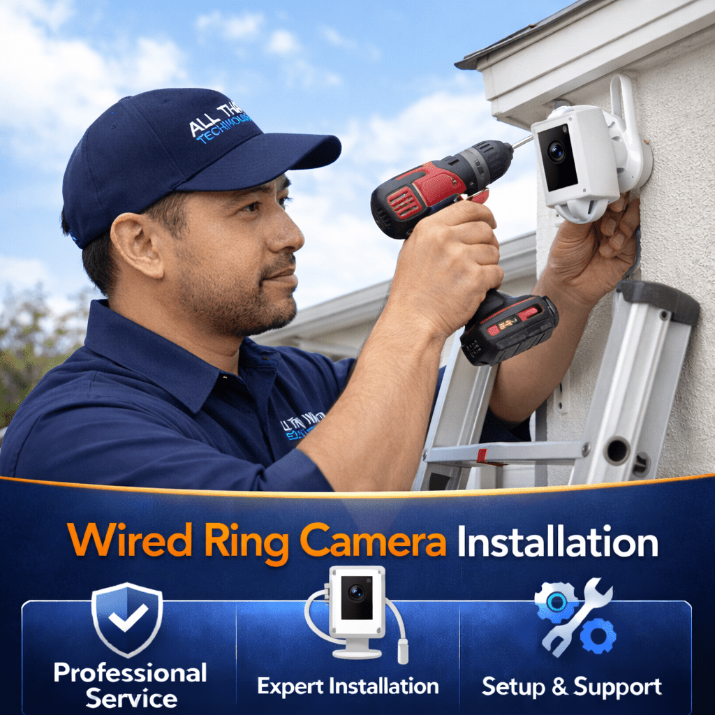 Wired Ring Camera Installation & Setup Service - All That Home Technology Solutions